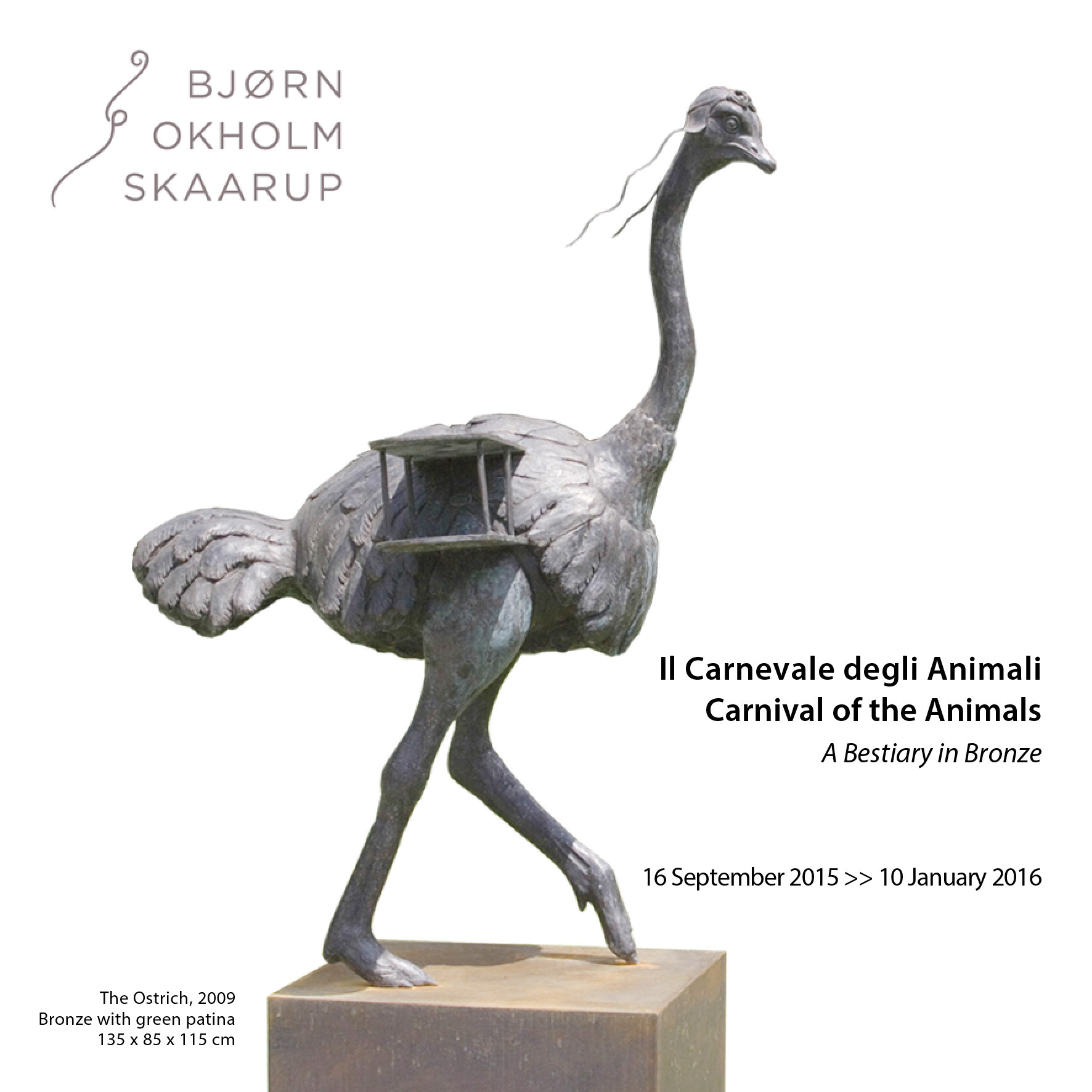 La+nuova+Mostra+di+Bjorn+Okholm+Skaarup%2C+%22Il+Carnevale+degli+Animali+-+Un+Bestiario+in+bronzo%22